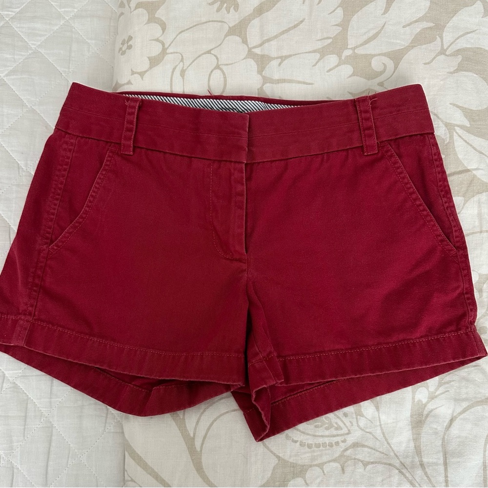 J. Crew Red 3”Shorts